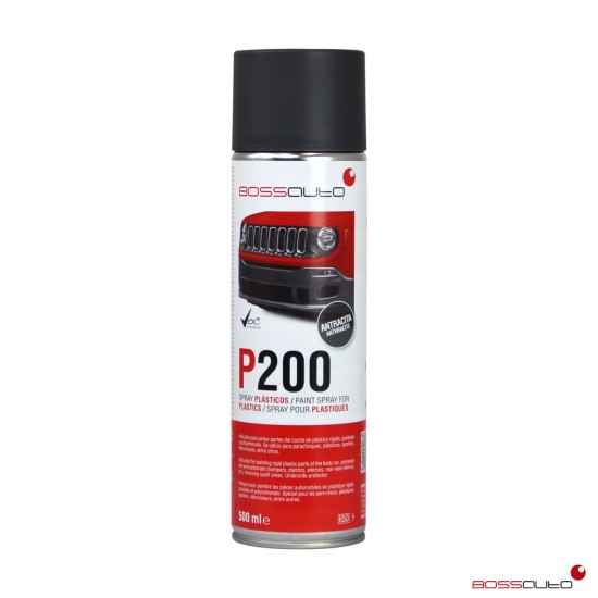 Spray spécial pour plastiques 500ml antracite P200
