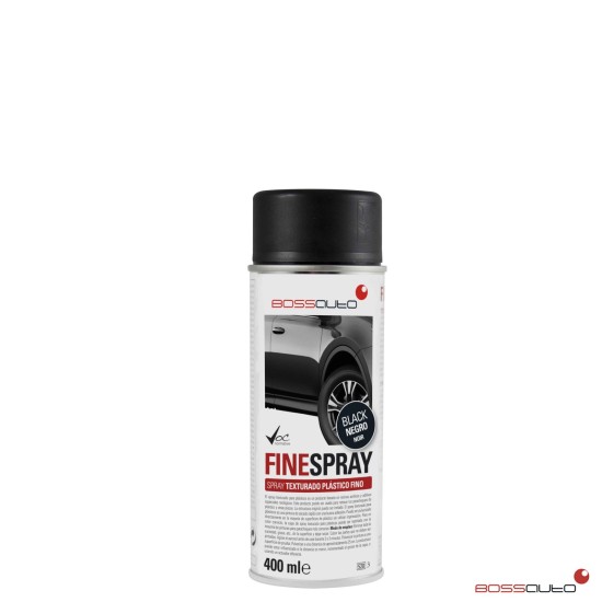 FINE Spray texturado plasticos 400ml Negro
