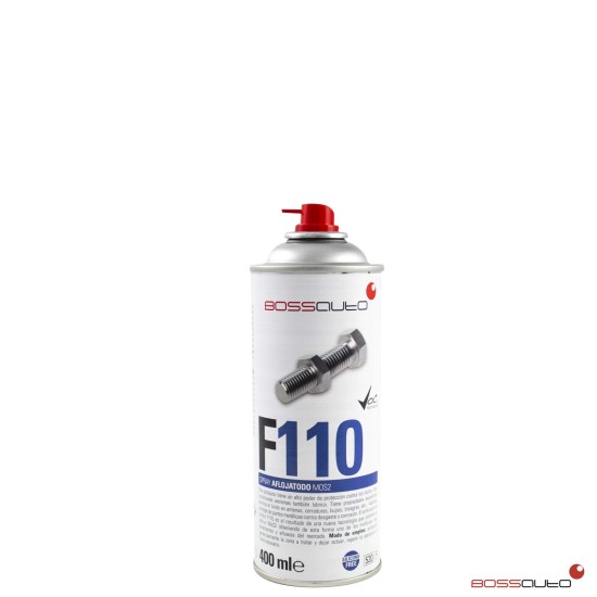 F110 Spray dégrippant et lubrifiant MoS2, 400ml