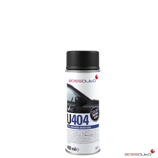 U404 Spray universal negro guía 400ml Bossauto
