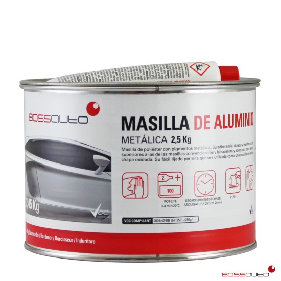 Mastic métallique à base d’aluminium 2,5 kg