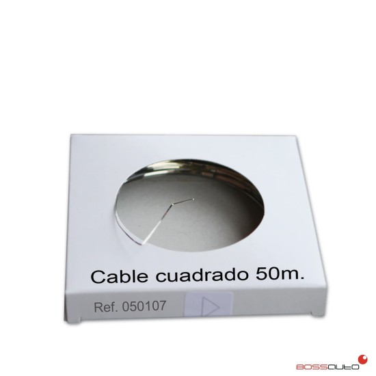 Cable cuadrado, 50 mts.