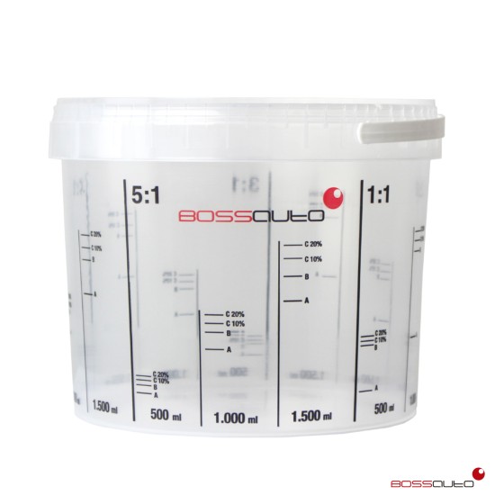 Reusable and calibrated mixing cup 3800ml