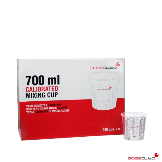 Reusable and calibrated mixing cup 700ml