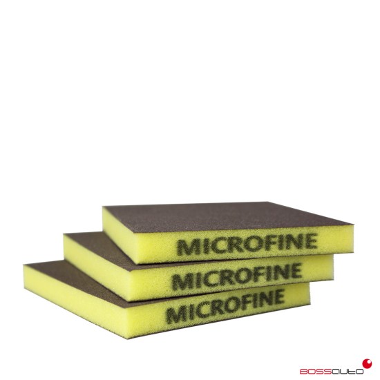 Abrasive sponge pad 2 sides MICROFINE